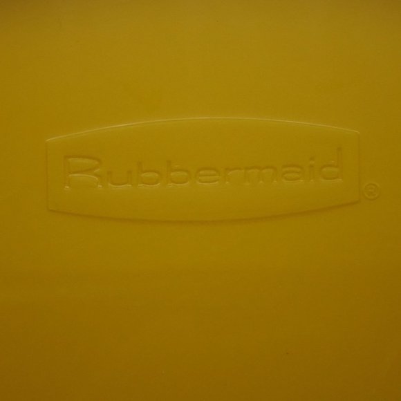 Vintage Rubbermaid Cream Sugar Lazy Susan Turntable Bright Yellow Melamine - Picture 7 of 7